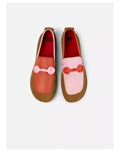 Мокасины TWS Right Nina из нубуковой кожи, коричневый Camper