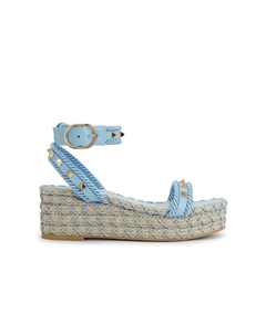 Эспадрильи на платформе Rockstud Torchon, Baltic Sea & Naturale Valentino garavani