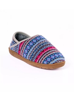 Женские тапочки Packaway из ткани со складным каблуком, синий Minnetonka