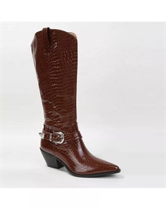Ботинки в стиле вестерн Tristen с крокодиловым принтом, коричневый Berness