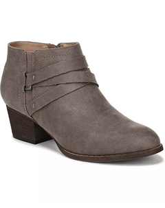 Женские короткие сапоги Bryce Zip с круглым носком и блочным каблуком, серый Lifestride