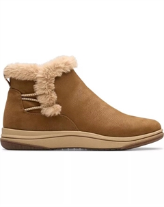 Женские ботильоны на танкетке Cloudsteppers Breeze Fur, мультиколор Clarks
