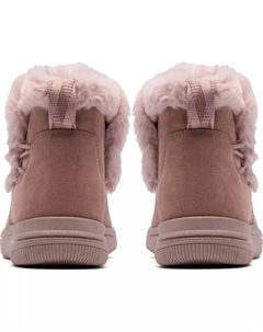 Женские ботильоны на танкетке Cloudsteppers Breeze Fur, фиолетовый Clarks