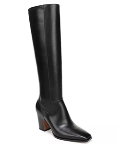 Женские высокие сапоги Jonie с квадратным носком и молнией, стандартной и широкой голени, коричневый Franco sarto