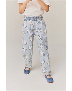 Джинсы свободного кроя с бумажной сумкой, синий H&m