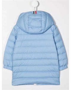 Пуховик с капюшоном, синий Moncler enfant