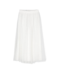 Брюки широкого кроя из тюля, белый Amaya