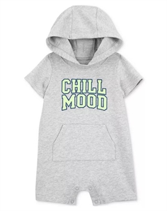 Детский худи-комбинезон Chill Mood для мальчиков, серый Carter`s