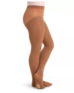 Детские ультрамягкие леггинсы Transition Tight с вязаным поясом, коричневый Capezio