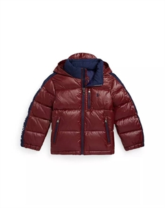 Куртка с капюшоном и логотипом для малышей и мальчиков, красный Polo ralph lauren