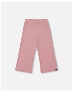 Вафельные брюки-клеш для девочек, цвет пыльно-розовый – для малышей|детей Deux par deux