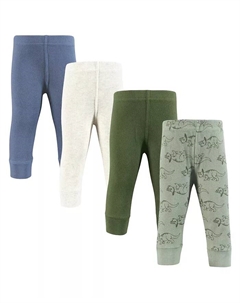 Термобрюки Hudson Thermal Tapered Ankle для мальчиков, 4 пары, футбол, 0–3 месяца, зеленый Hudson baby