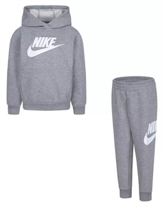 Комплект из 2 предметов: флисовая кофта с логотипом и спортивные штаны Little Boys Club, серый Nike