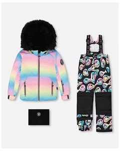 Детский комбинезон для девочек, детский, смайлик, для девочек, черный Deux par deux