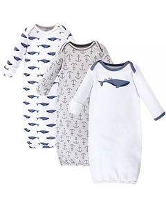 Мягкие пижамные рубашки из натурального хлопка для мальчиков, синий Touched by nature