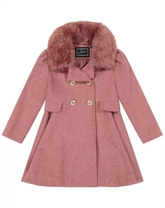 Платье-пальто принцессы из твида для малышей и маленьких девочек, розовый S rothschild & co