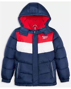 Промо-куртка с длинным рукавом для больших мальчиков в стиле колор-блок, синий Reebok