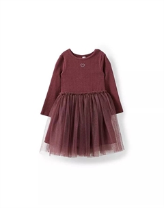 Платье Harper с длинными рукавами для девочек, красный Cotton:on