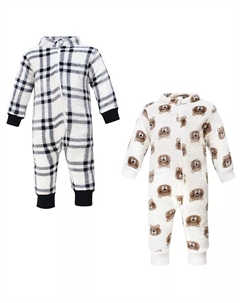 Комбинезон Hudson из мягкого флиса для мальчиков, черный Hudson baby