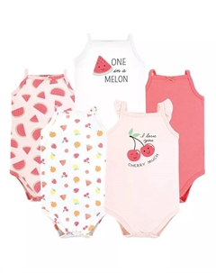 Мягкий хлопковый комбинезон без рукавов для девочек Hudson, мультиколор Hudson baby