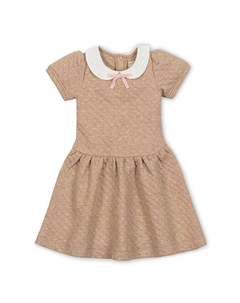 Стеганое платье с короткими рукавами и люверсами для девочек всех возрастов, коричневый Hope & henry