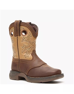 Детские ковбойские ботинки Lil Rebel от Kids Brown Tan, коричневый Durango