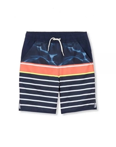 Плавки-шорты Hydroliner для мальчиков, устойчивые к хлору, мультиколор Lands' end