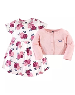 Коллекция платьев и свитеров Hudson Baby для девочек из хлопка Hudson Essential, красный Touched by nature