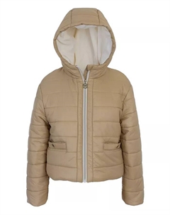 Куртка средней толщины с флисовой подкладкой для больших девочек, коричневый/бежевый Michael kors