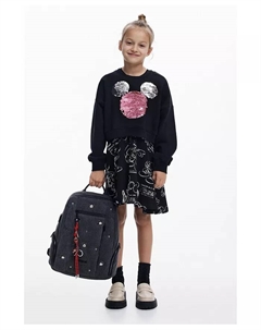 Платье Микки Мауса для девочек 2 в 1, черный Desigual