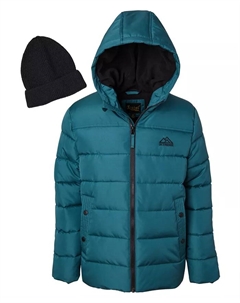 Мини-куртка-пуховик с шапочкой для малышей и мальчиков, синий Ixtreme