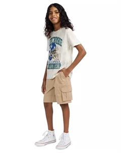 Мешковатые шорты-карго для мальчиков, коричневый/бежевый Abercrombie kids