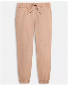 Твиловые брюки-джоггеры с завязками для малышей, коричневый/бежевый Epic threads