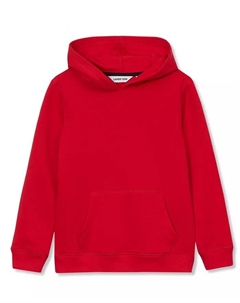 Флисовая толстовка с капюшоном для девочек, красный Lands' end
