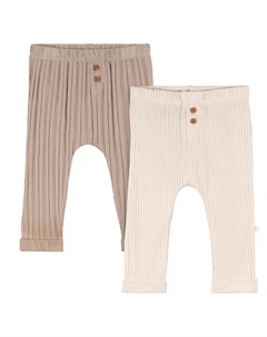 Комплект из 2 штанишек для мальчиков, синие, 3–6 месяцев, коричневый/бежевый Just born