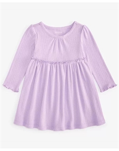 Платье-ажур с длинными рукавами для девочек, фиолетовый First impressions