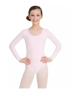 Купальник с длинным рукавом для девочек, синий Capezio