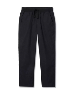 Брюки-накидки Iron Knee Stretch Jersey с подкладкой для мальчиков, черный Lands' end