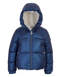 Куртка-пуховик с капюшоном для больших девочек, синий Michael kors