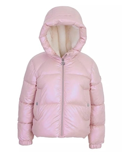 Куртка-пуховик с капюшоном для малышей и маленьких девочек, розовый Michael kors