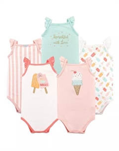 Мягкий хлопковый комбинезон без рукавов для девочек Hudson, розовый Hudson baby