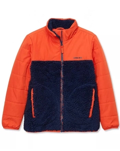 Детская водонепроницаемая утепленная куртка из смешанных материалов, оранжевый Lands' end