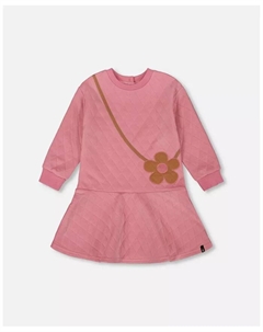 Стеганое платье для девочки, фиолетово-розовое - Детское, розовый Deux par deux