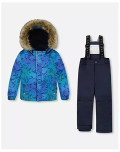 Комбинезон-двойка Discover для больших мальчиков, тёмно-синий – для малышей|детей Deux par deux