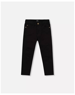 Брюки из эластичного твила для младенцев, черные, для младенцев, черный Deux par deux