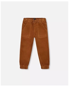 Коричневые вельветовые брюки-джоггеры для мальчиков (для малышей и детей), коричневый Deux par deux