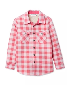 Детская фланелевая куртка, розовый Lands' end