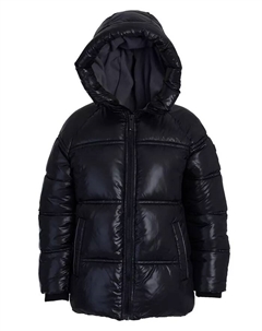 Толстая блестящая куртка-пуховик для больших мальчиков, черный Michael kors