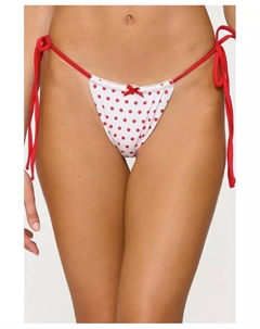 Женские плавки-бикини Leigh в горошек, белый Edikted