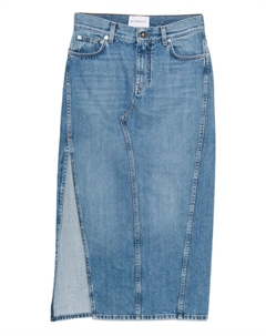 Джинсовая юбка миди с разрезом, синий Givenchy